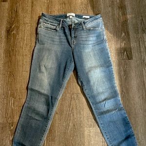 William Rast Asymentrical Hem Skinny Jeans